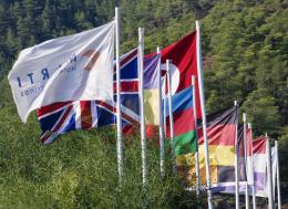 Row of Flags